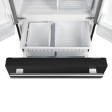 FFFFD1974-31BLK-French-Doors-Refrigerator-Front-Bottom-Freezer-Open