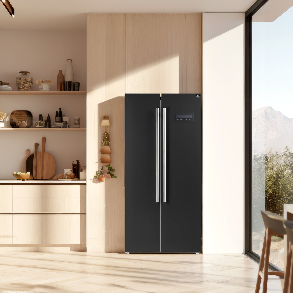 FFRBI1805-33BLK-forno-salerno-black-refrigerator-lifestyle