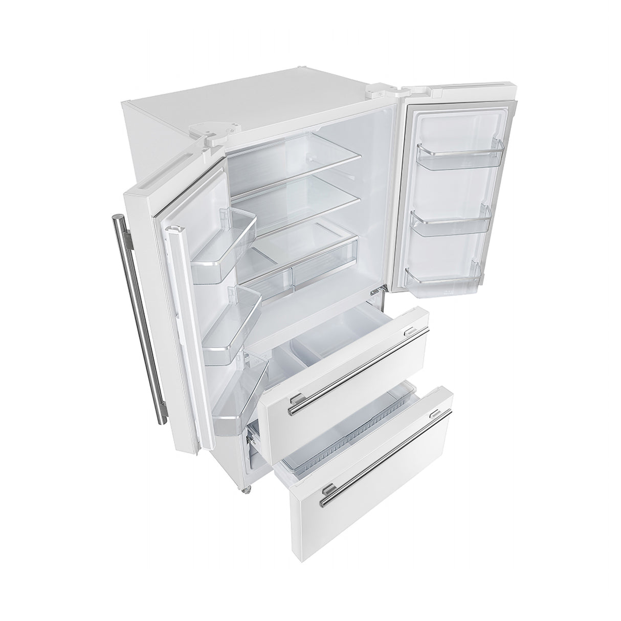 FFRBI1820-36WHT-moena-french-door-refrigerator-side-open