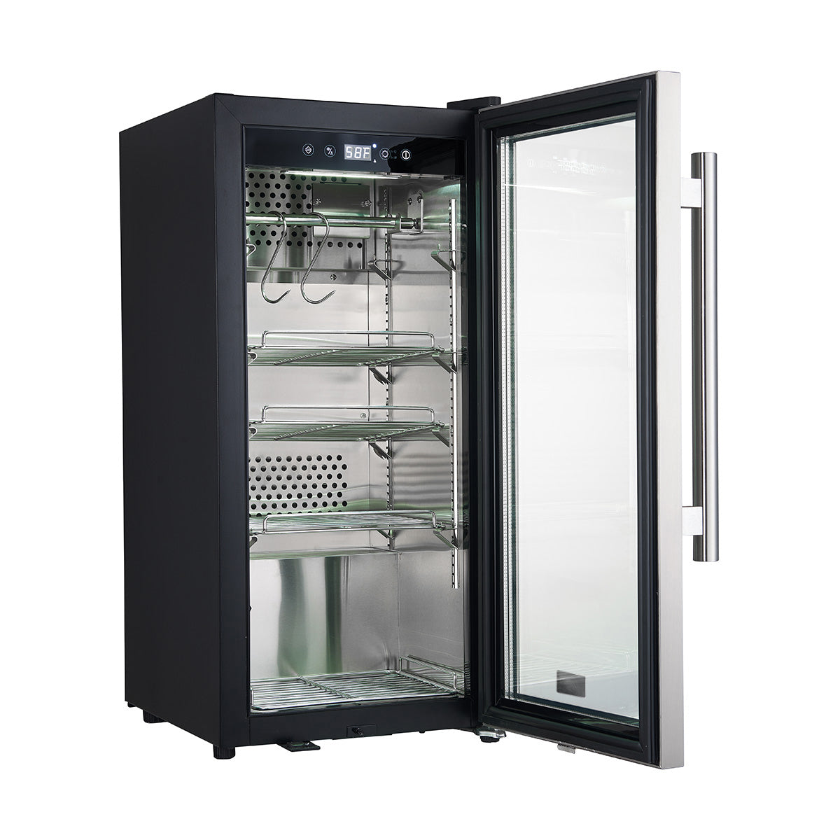 FFSDA6857-16-Asciutto-16-Dry-Aging-Cabinet-Angle Open