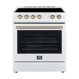 FFSEL6022-30WHT-leonardo-espresso-electric-range-front-antique-brass