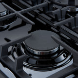 FFSGS1116-30BLK-30inch-Slide-in-Gas-Range-Close-Up-on-Burner