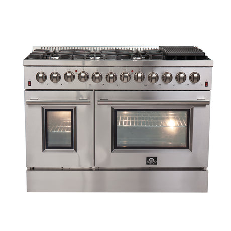 FFSGS6156-48 Forno Galiano 48 Inch Stainless Steel Dual Fuel Range