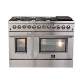 FFSGS6156-48 Forno Galiano 48 Inch Stainless Steel Dual Fuel Range