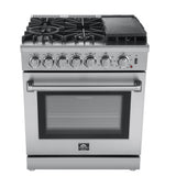 FFSGS6196-30 Forno Lazio Stainless Steel Dual Fuel Range