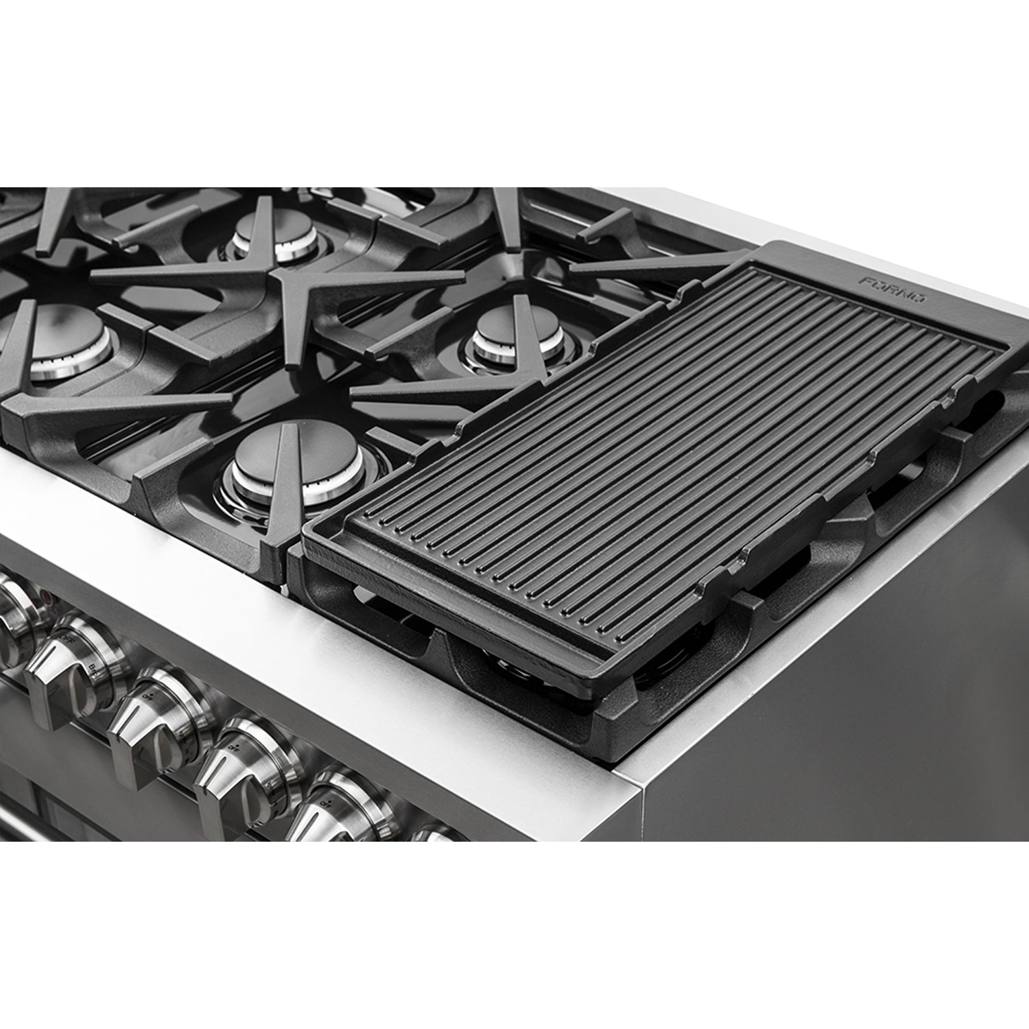 FFSGS6239-48 Forno Massimo Gas Range Reversible Grill and Griddle