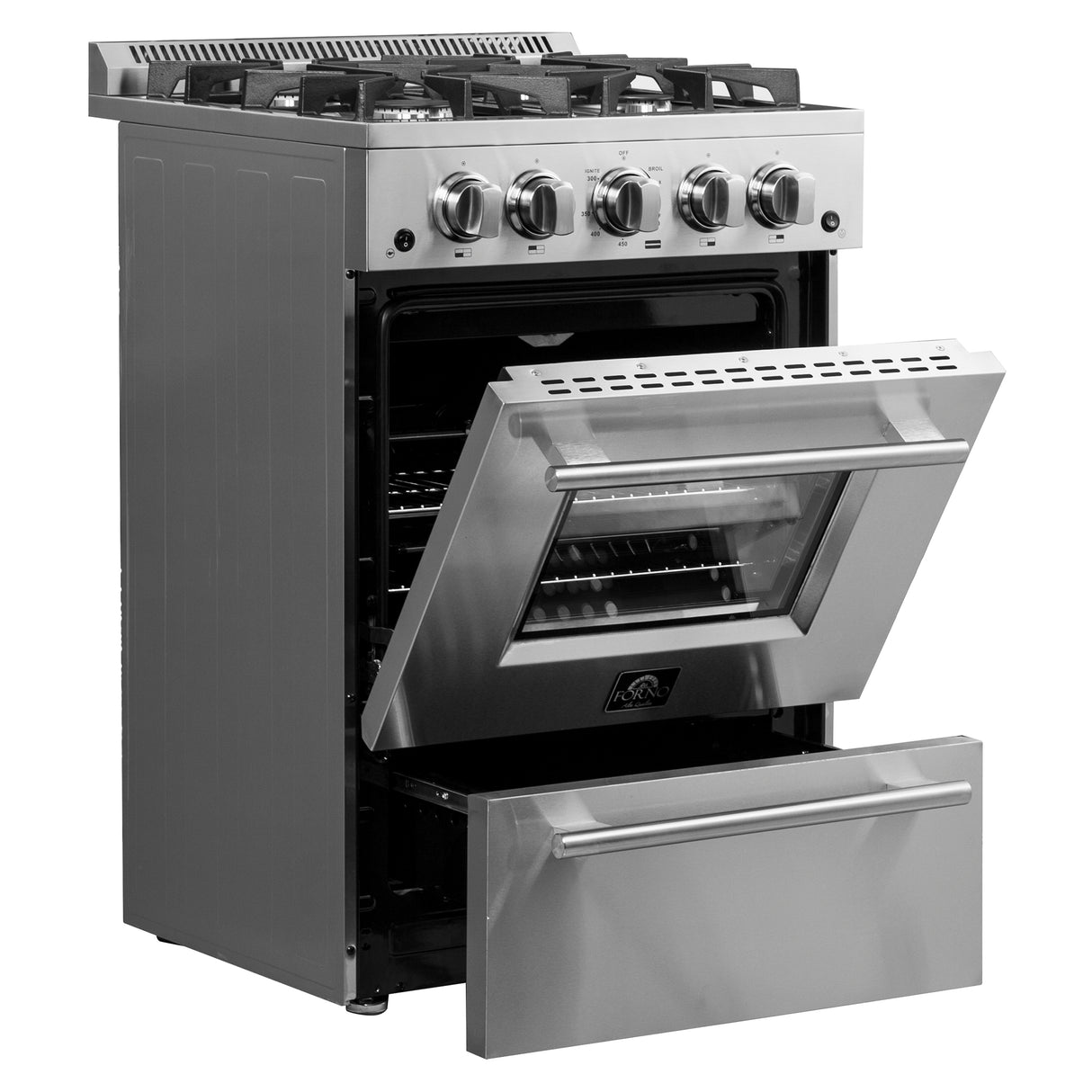 FFSGS6290-24 Open Oven Door and Drawer