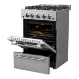 FFSGS6290-24 Oven Door & Drawer Opened