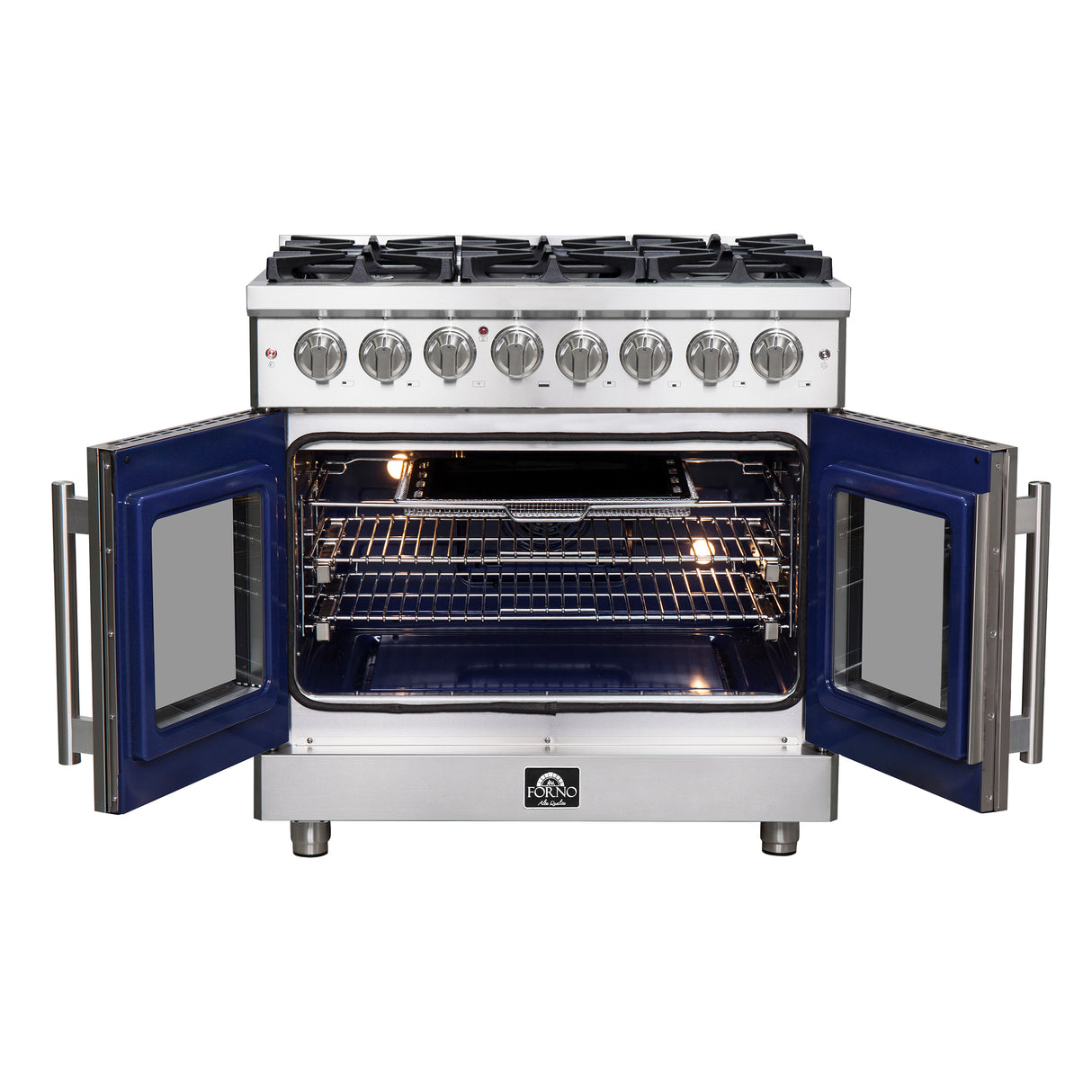 FFSGS6325-36-forno-massimo-french-door-dual-fuel-range-front-open