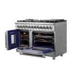 FFSGS6325-48-forno-massimo-french-door-dual-fuel-range-side-right-open