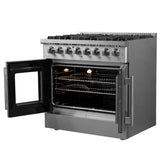 FFSGS6356-36 Right Side Front Oven Doors Opened