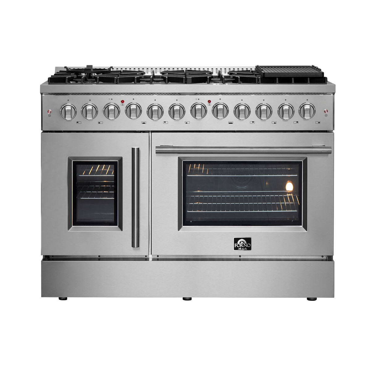 FFSGS6356-48 Forno Galiano French Door Dual Fuel Range 
