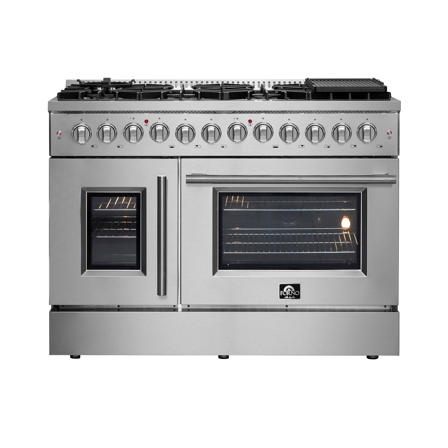 FFSGS6356-48 Forno Galiano French Door Dual Fuel Range 