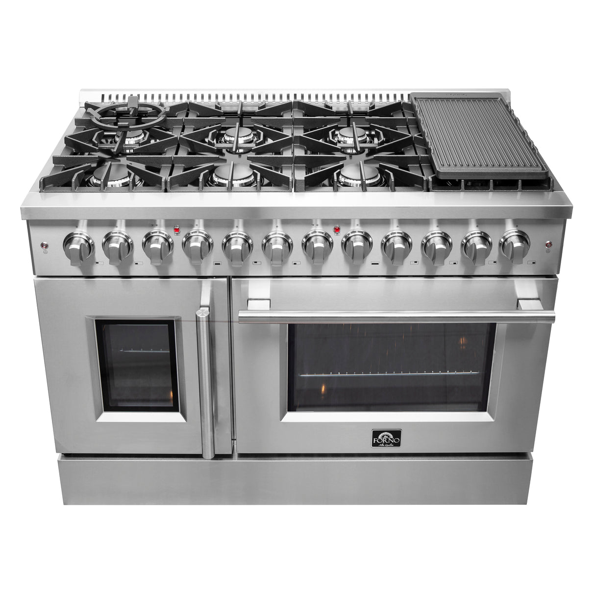 FFSGS6356-48 Forno Galiano French Door Dual Fuel Range Cookto
