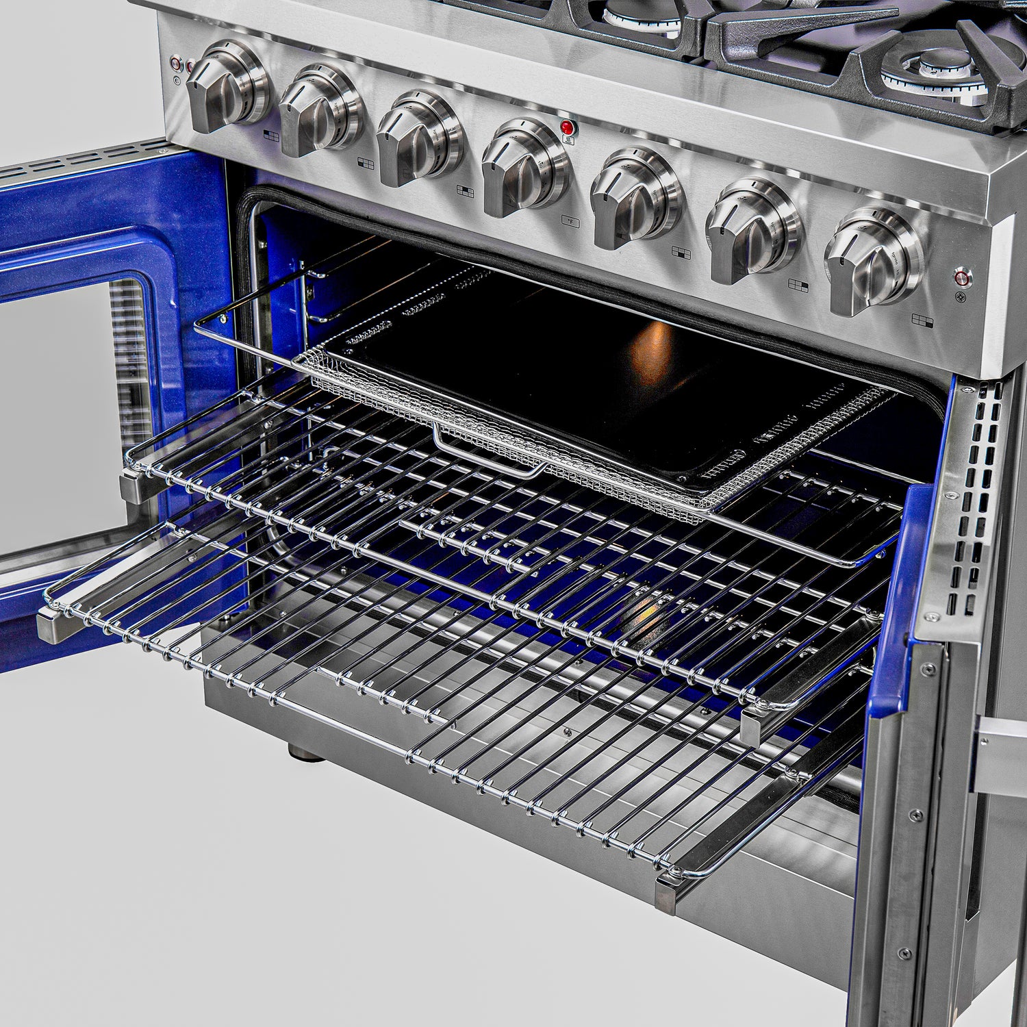 FFSGS6439-36_Forno_Massimo_French_Door_Gas_Range_Easy_Glide_Oven_Racks
