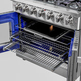 FFSGS6439-36_Forno_Massimo_French_Door_Gas_Range_Easy_Glide_Oven_Racks