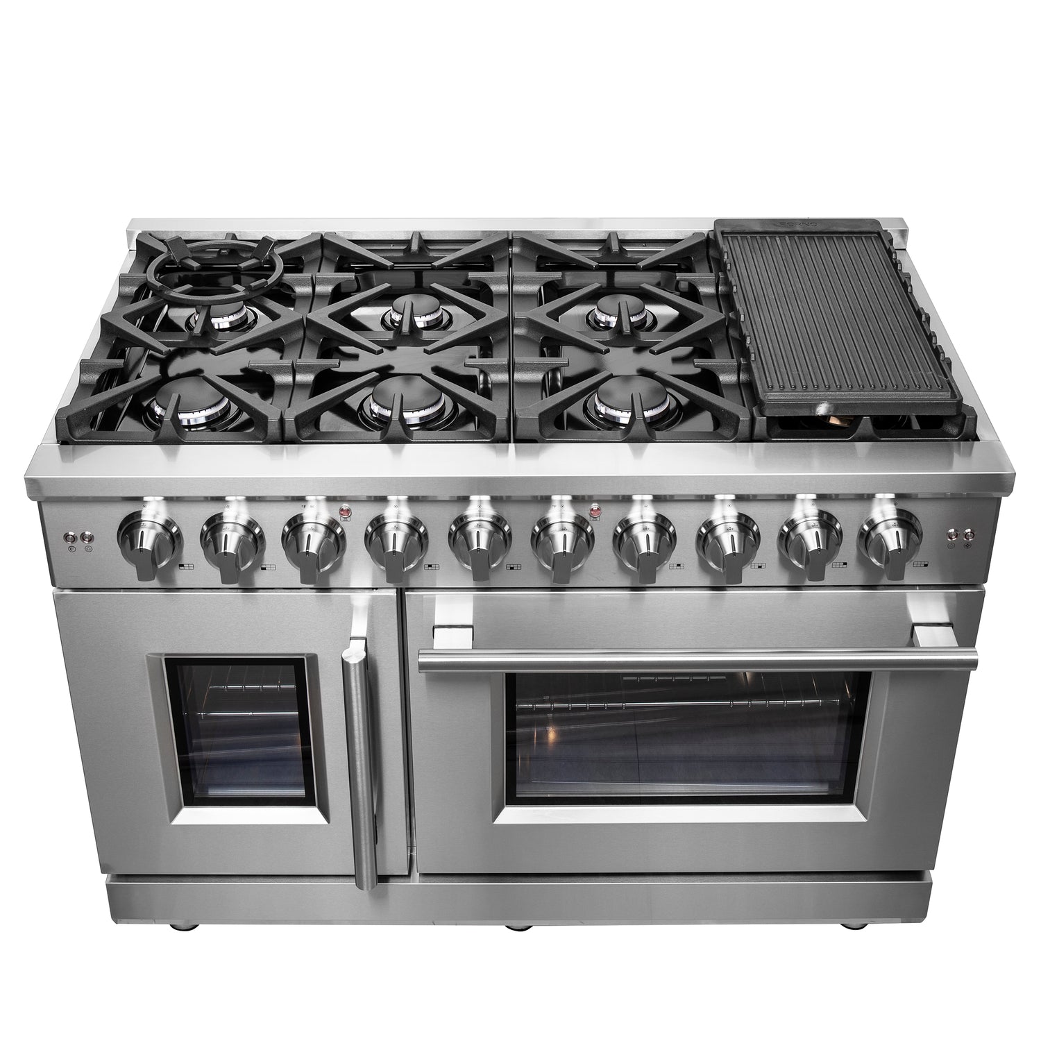 FFSGS6439-48 Forno Massimo French Door Gas Range Cookto