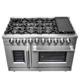 FFSGS6439-48 Forno Massimo French Door Gas Range Cookto