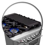 FFSGS6439-48 Forno Massimo French Door Gas Range Griddle