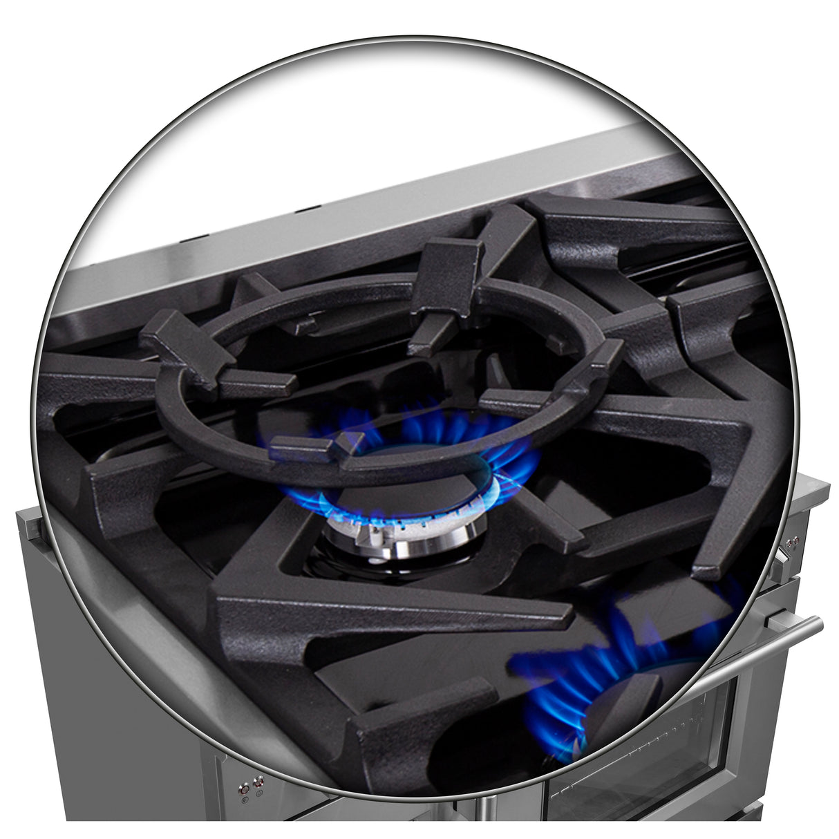 FFSGS6439-48 Forno Massimo French Door Gas Range Wok-Rin
