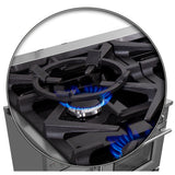 FFSGS6439-48 Forno Massimo French Door Gas Range Wok-Rin