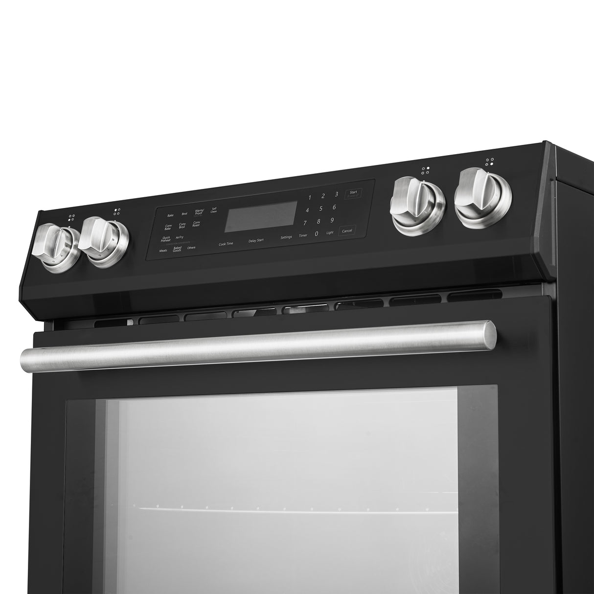 FFSIN0905-30BLK-espresso-leonardo-induction-range-knobs-close-u