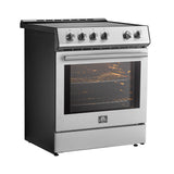 FFSIN0982-30-Leonardo-30-inc-Induction-Range-Stainless-Steel-Angle-Close with light on-SS