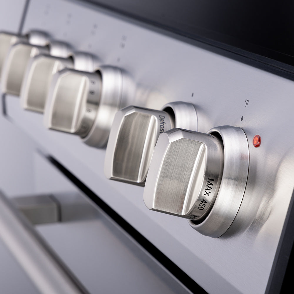 FFSIN0982-30-Leonardo-30-inc-Induction-Range-Stainless-Steel-Close Up on Knob-SS