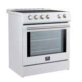 FFSIN0982-30-Leonardo-30-inc-Induction-Range-White-Angle-Close with light on-SS