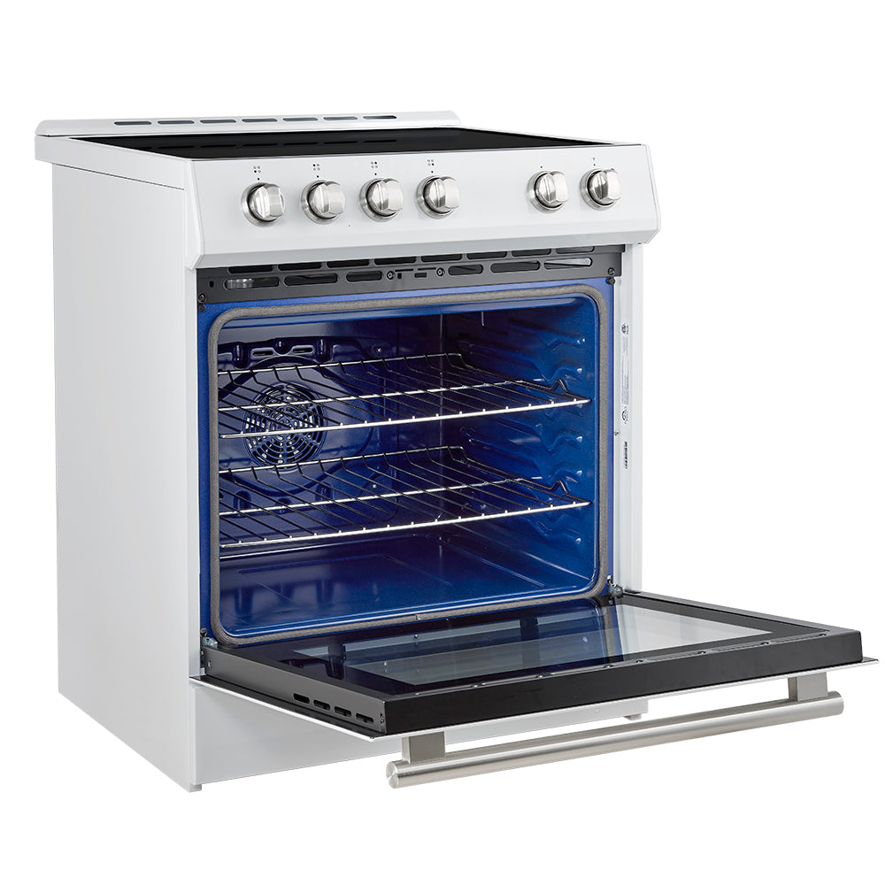 FFSIN0982-30WHT-Leonardo-30-inc-Induction-Range-White-Angle-Open-SS