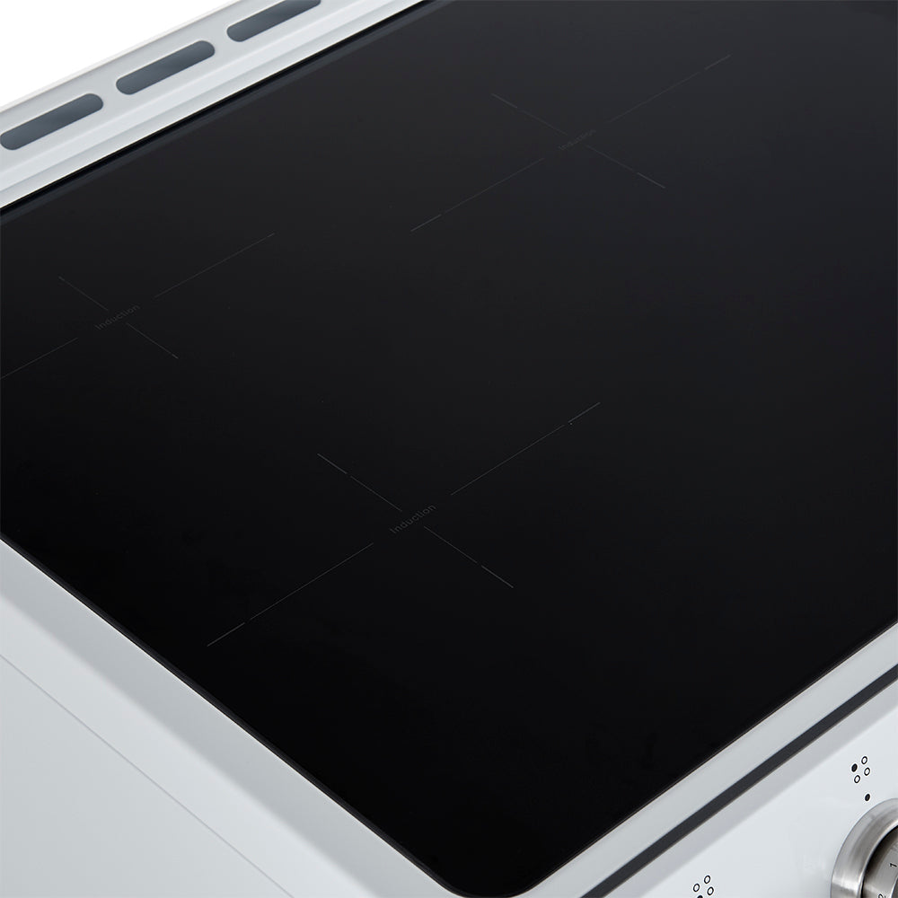 FFSIN0982-30WHT-Leonardo-30-inc-Induction-Range-White-Close Up-AB