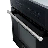 FMWDR3093-30BLK_STAINLESS_HANDLE_SIDE_VIEW