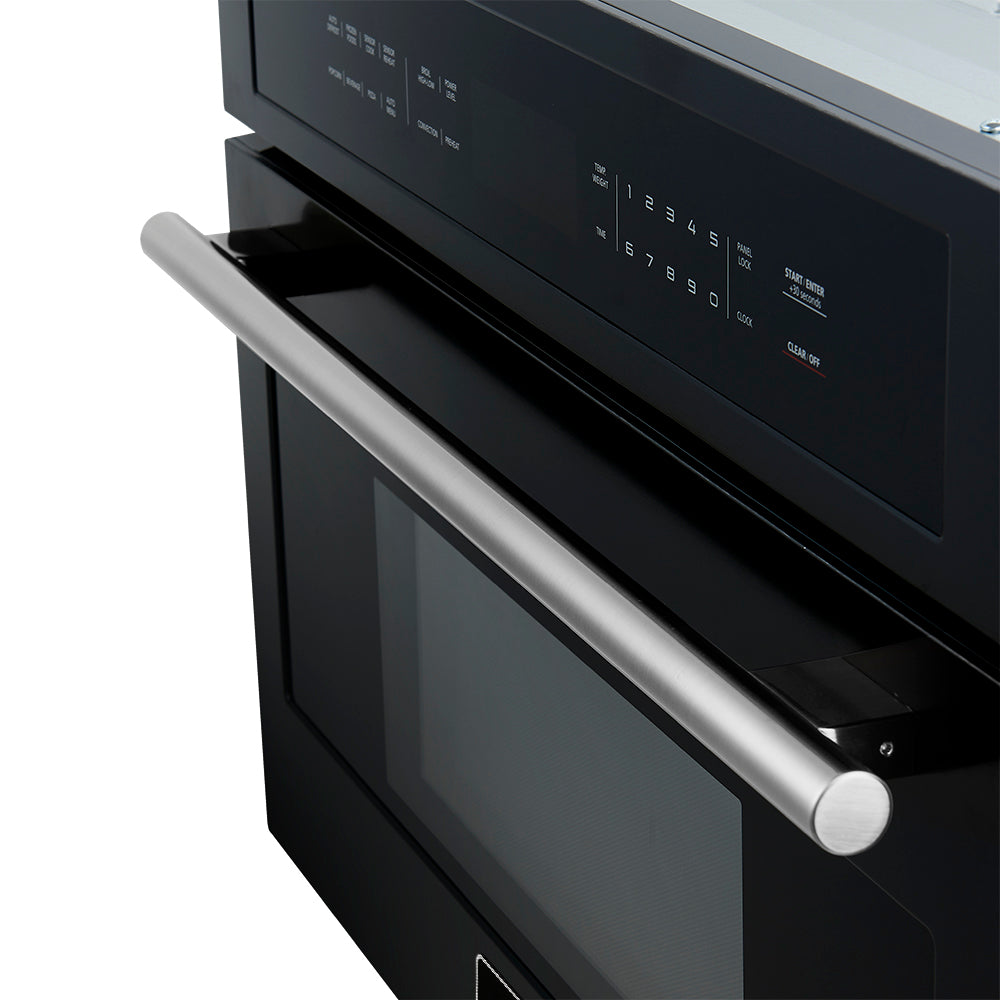 FMWDR3093-30BLK_STAINLESS_HANDLE_SIDE_VIEW