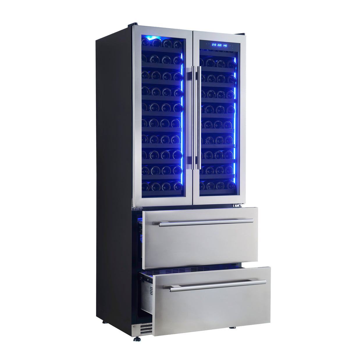 FWCDR6635-32S-Angle-view-Left-Drawer-Open