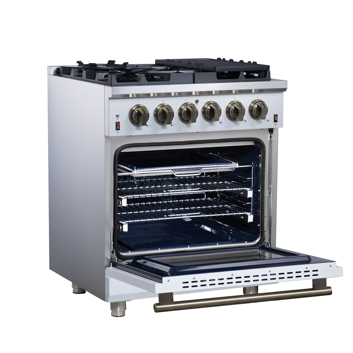 Gas-Range_FFSGS6239-30WHT_Left-Angle-Opened_2025-07-25