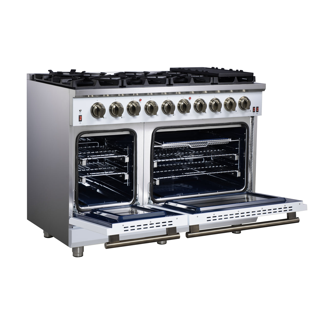 Gas-Range_FFSGS6239-48WHT_Left-Angle-Opened_2025-07-25