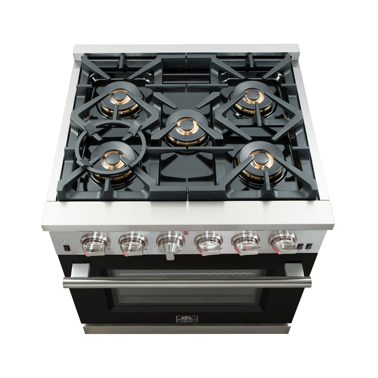Gas-Range_FFSGS6260-30BLK_cooktop-black-door_2025-10-16