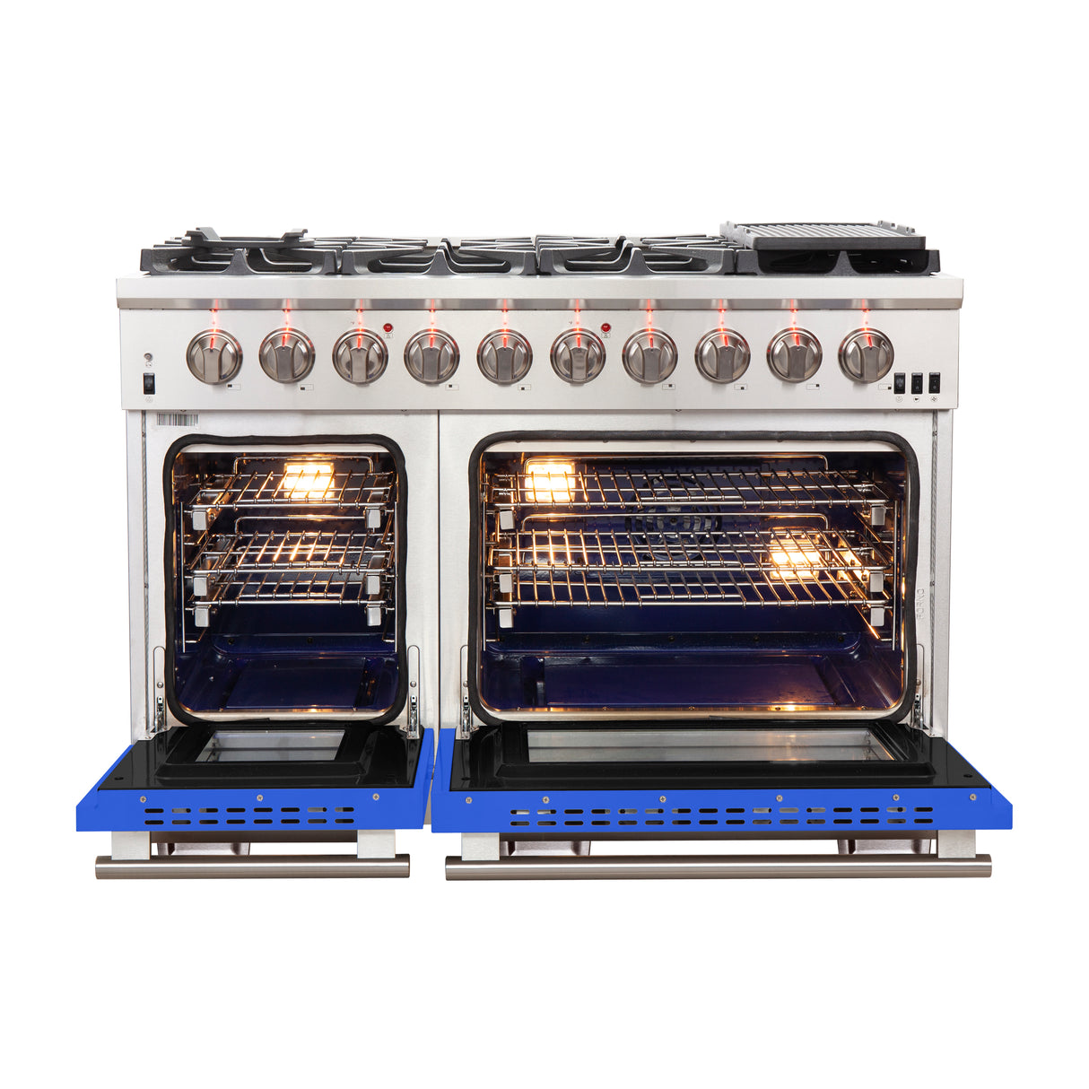 Gas-Range_FFSGS6260-48BLU_front-open-blue-door_2025-10-17
