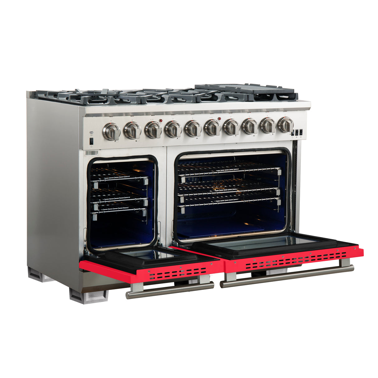 Gas-Range_FFSGS6260-48RED_angle-open-red-door_2025-10-17