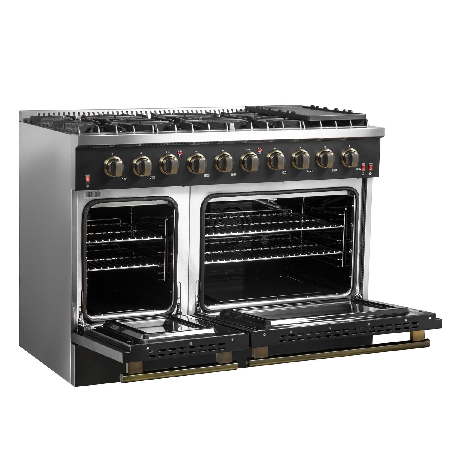 Gas_Range_FFSGS6244-48BLK_V1_Left_Angle_Door_Open_2024-12-11