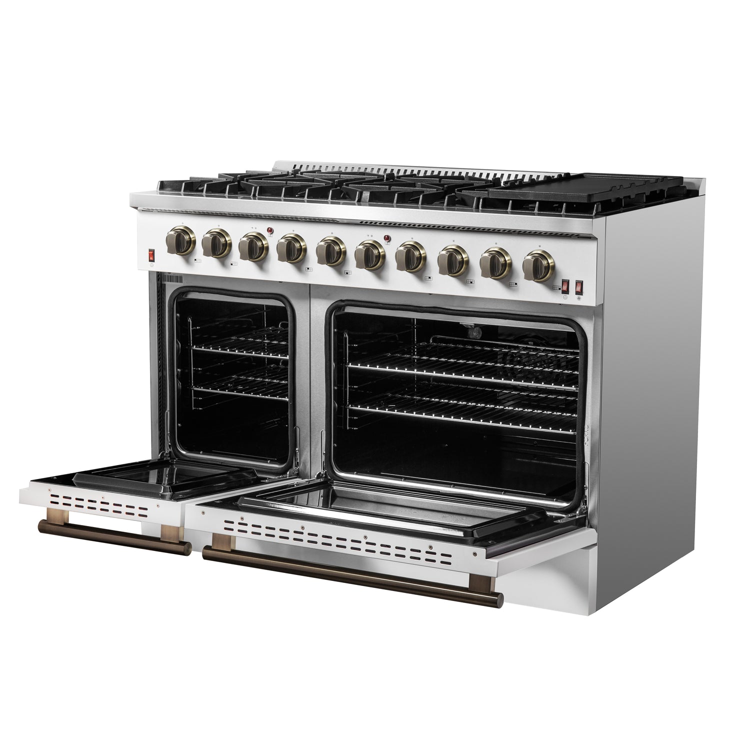 Gas_Range_FFSGS6244-48WHT_V1_Right_Angle_Door_Open_2024-12-11