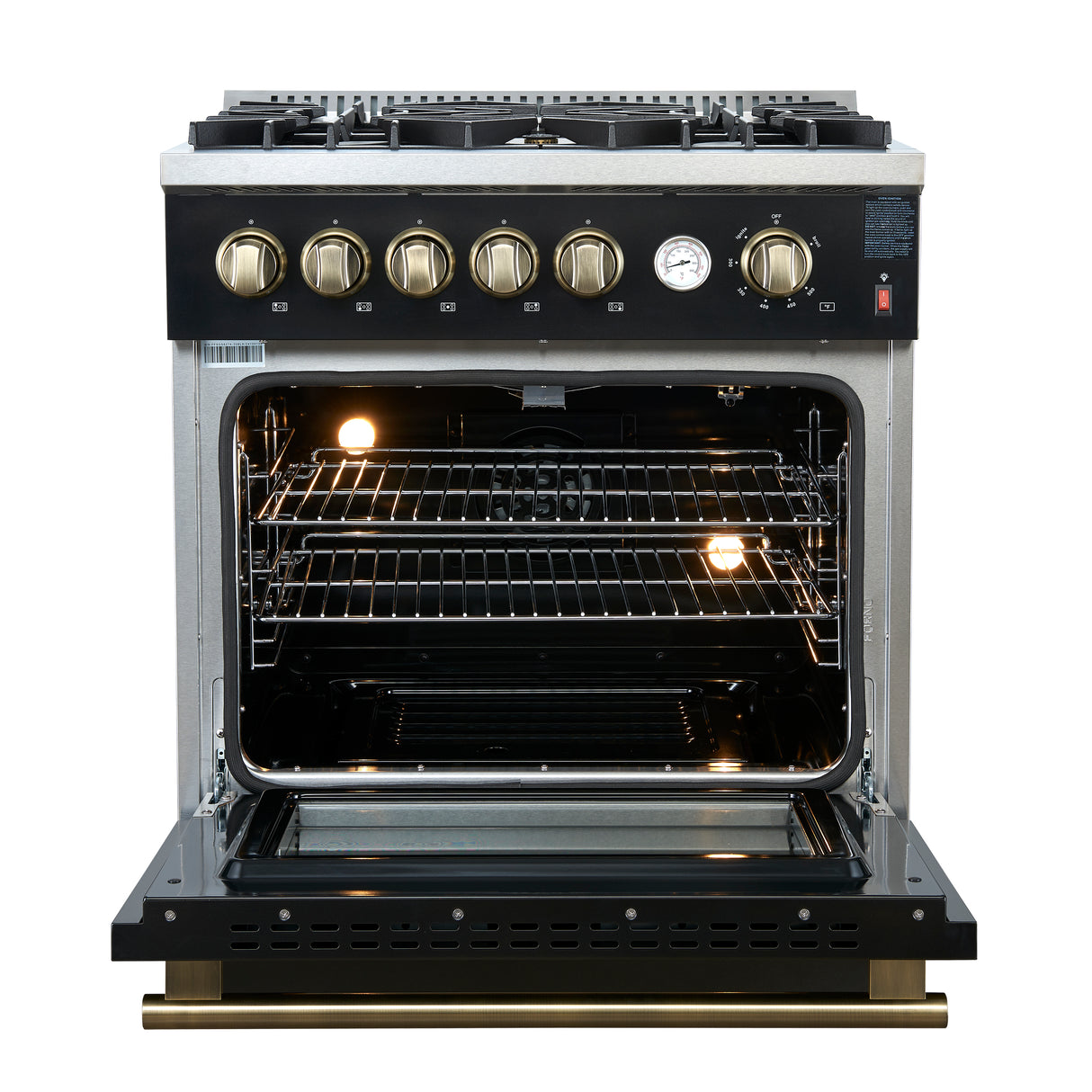 Gas_Range_FFSGS6274-30BLK_V1_Front_Door_Open_2024-12-19