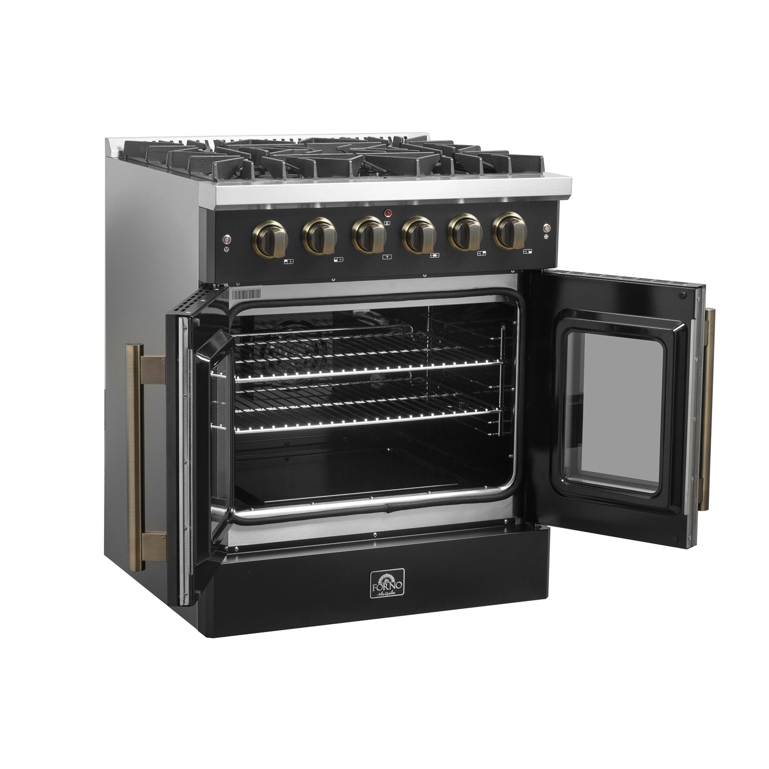 Gas_Range_FFSGS6444-30BLK_V1_Angle_Left_Door_Open_2024-12-02