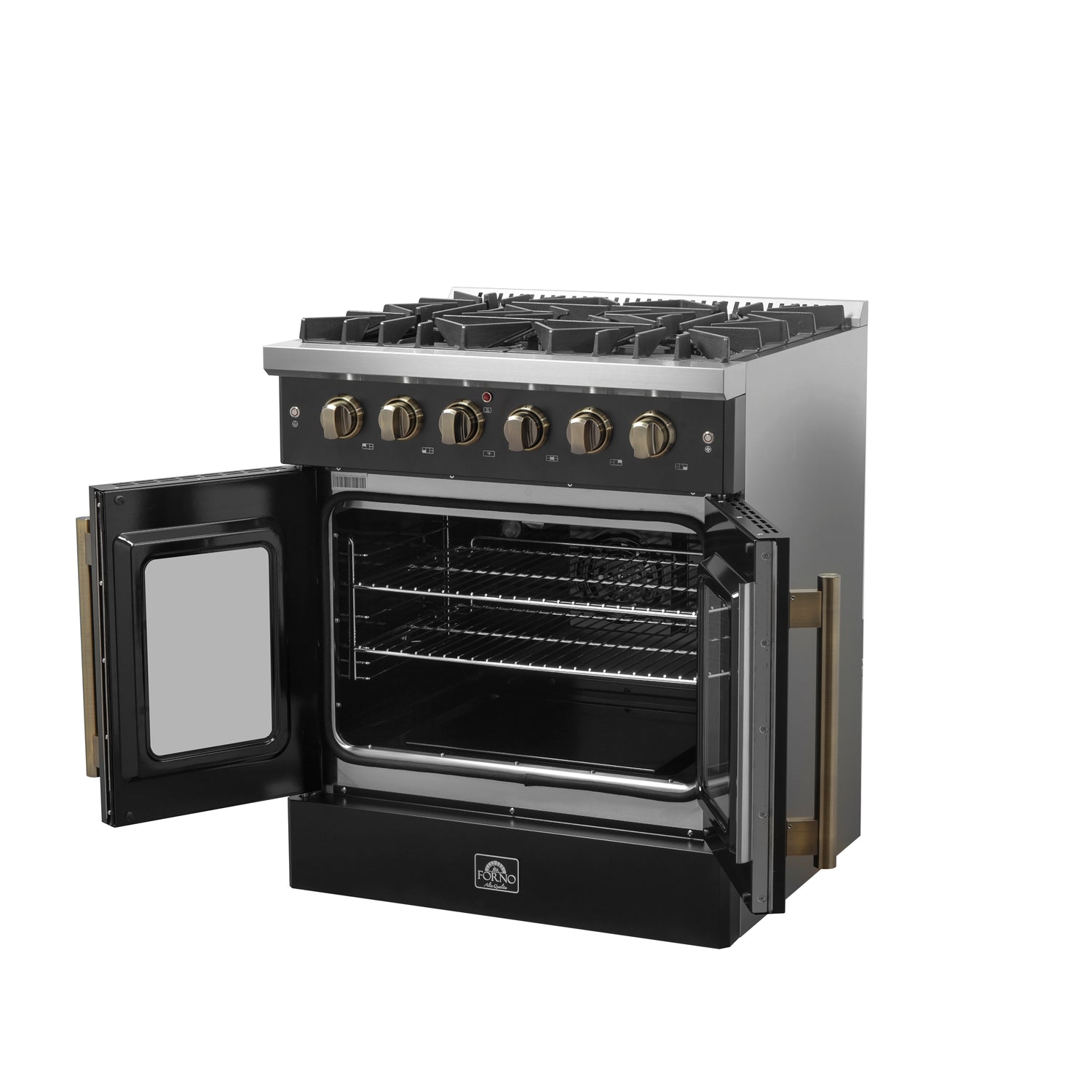 Gas_Range_FFSGS6444-30BLK_V1_Right_Angle_Door_Open_2024-12-02