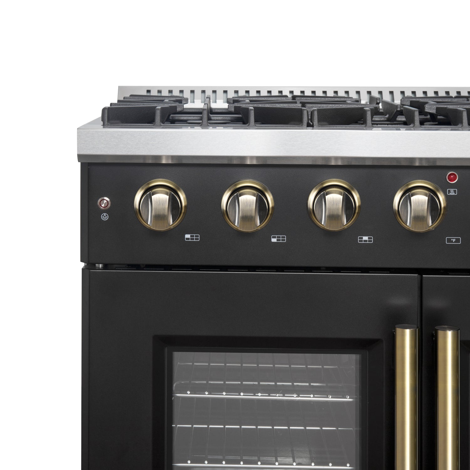Gas_Range_FFSGS6444-36BLK_V1_Knobs_Close_up_2024-12-02