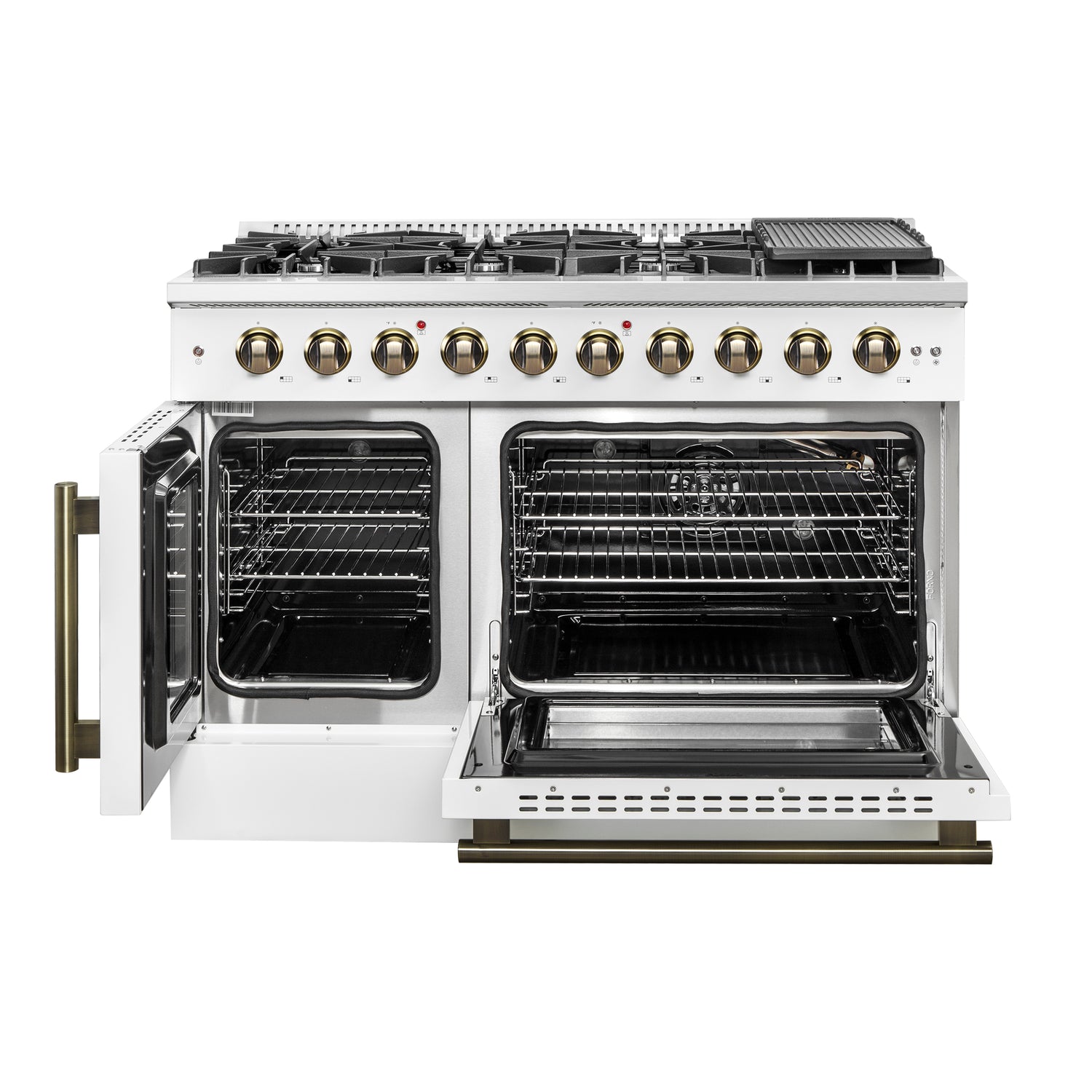 Gas_Range_FFSGS6444-48WHT_V1_Front_Door_Open_2024-12-06