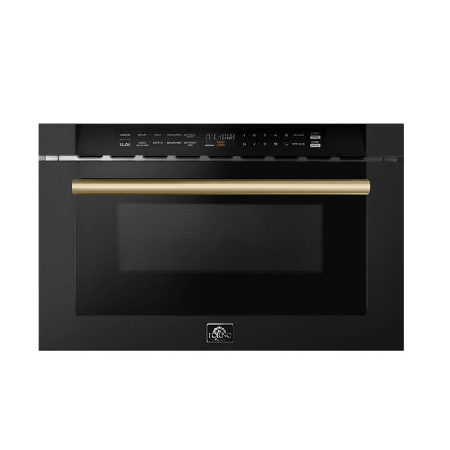 Microwave_FMWDR3000-24BLK_2024-08_Front_Antique_Brass_V1
