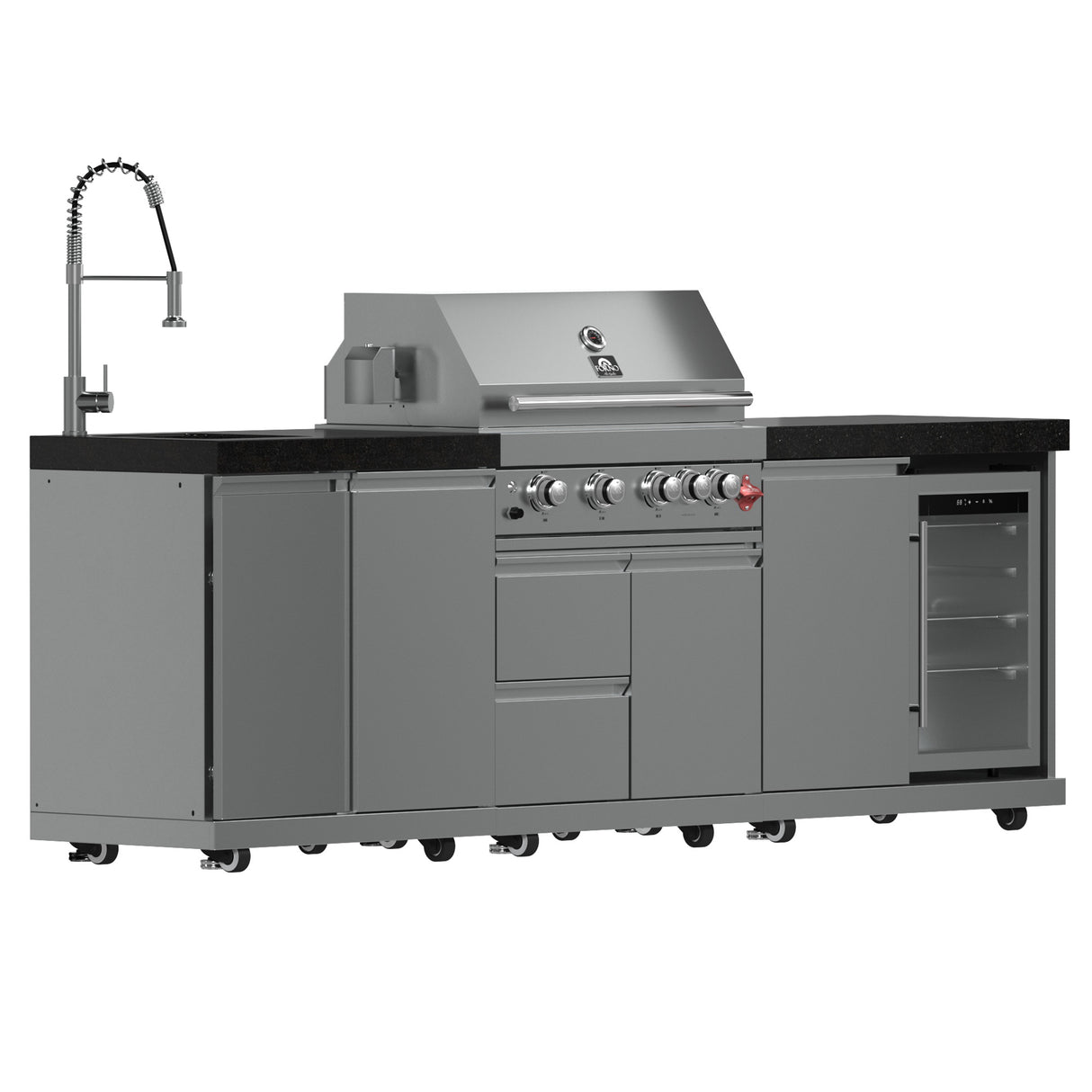 Outdoor-Kitchen_FODKT2506BLK_4_Left-Angle