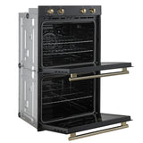 Wall-Oven_FBOEL1324-30BLK_Left-Angle-Opened_2025-2025-07-30