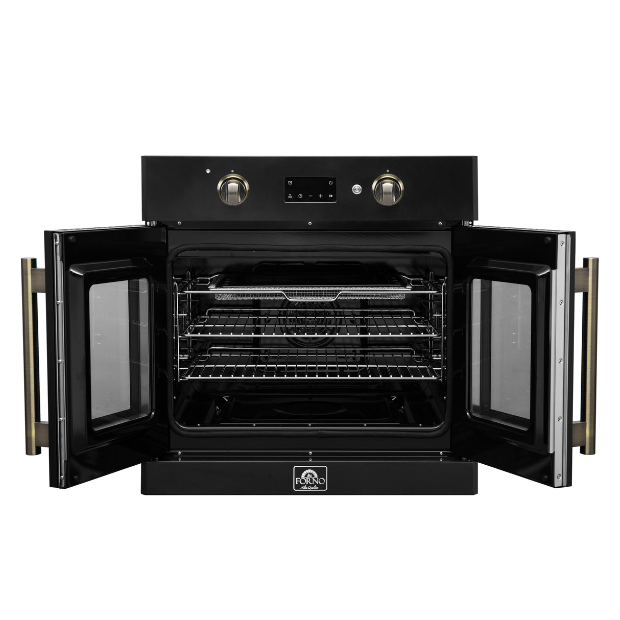 Wall_Oven_FBOEL1333-30BLK_V1_2_Front_Door_Open_2025-02-14